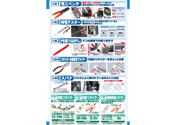 Amon エーモン よく使うクルマの配線工具セット 2842 Parts Co Jp パーツシーオージェイピー クレジット可