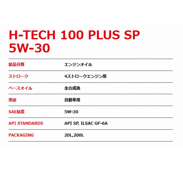 全国送料無料 20L MOTUL H-TECH 100 PLUS SP 5W30